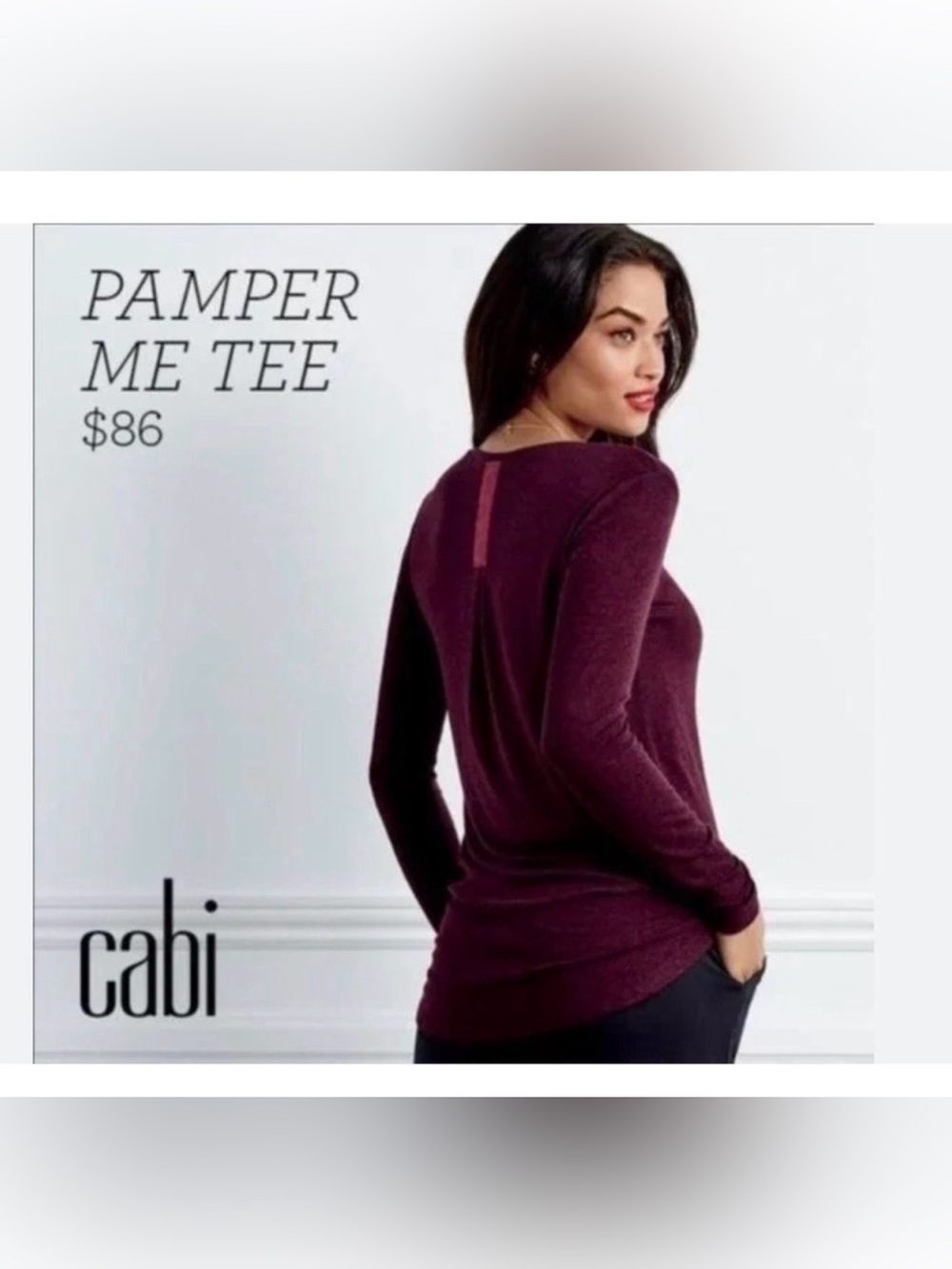 NWOT CAbi Pamper Me Tee